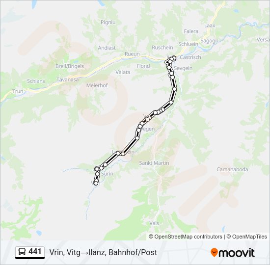441 Bus Line Map