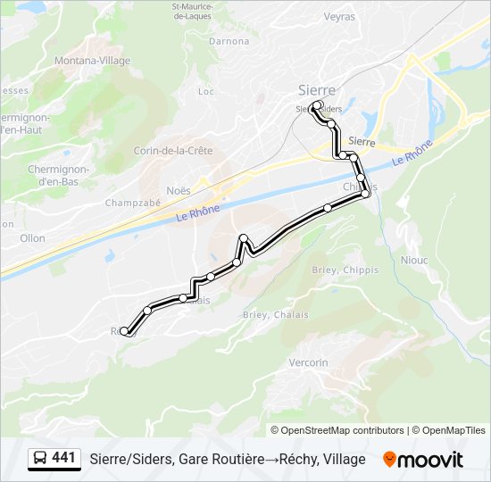 441 Bus Line Map