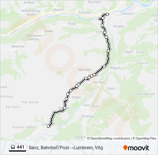 441 Bus Line Map