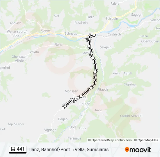 441 Bus Line Map