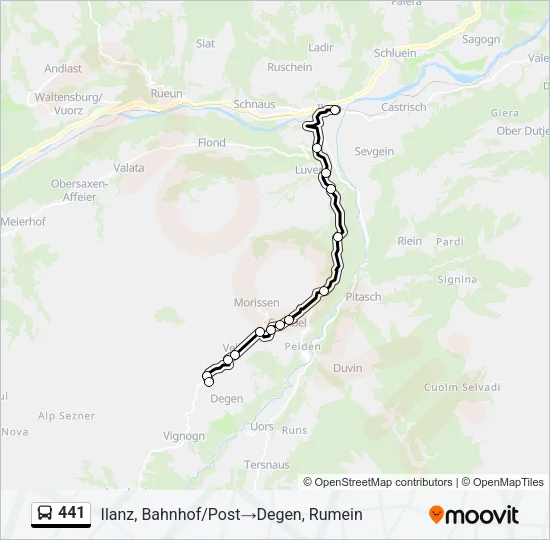 441 Bus Line Map