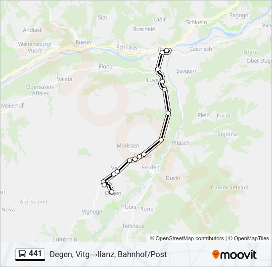 441 Bus Line Map