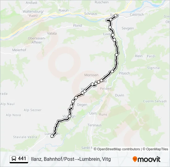 441 Bus Line Map