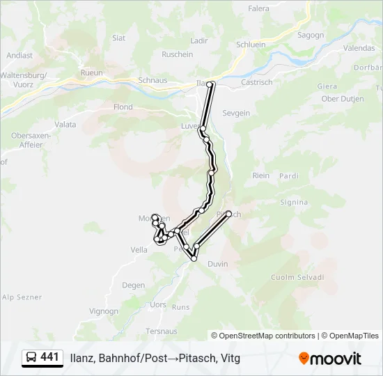441 Bus Line Map