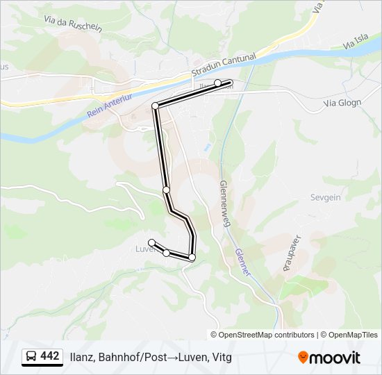 442 Bus Line Map