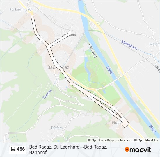 456 Bus Line Map