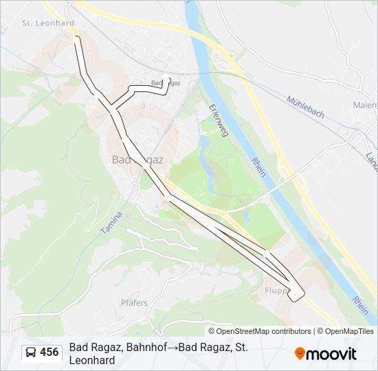 456 Bus Line Map