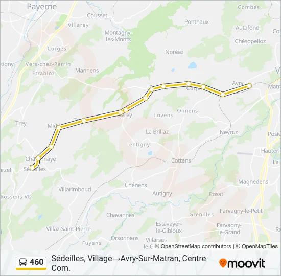 460 Bus Line Map