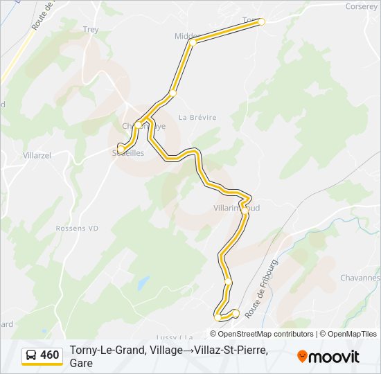 460 Bus Line Map