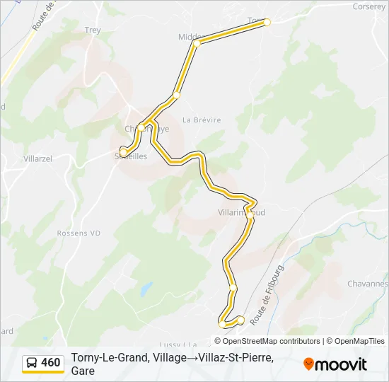 460 Bus Line Map