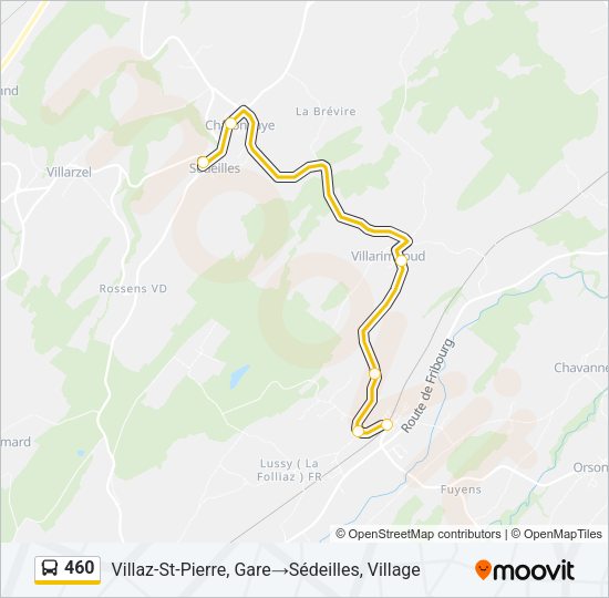 460 Bus Line Map