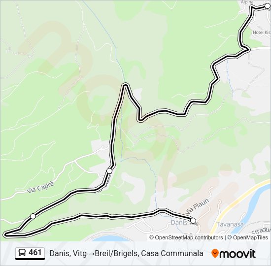 461 Bus Line Map