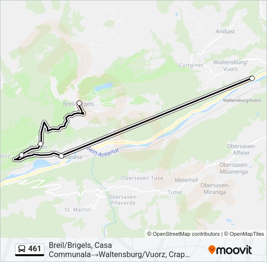 461 Bus Line Map