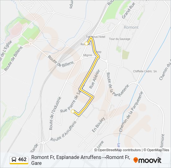 462 Bus Line Map