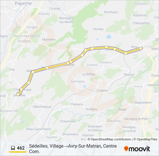 462 Bus Line Map