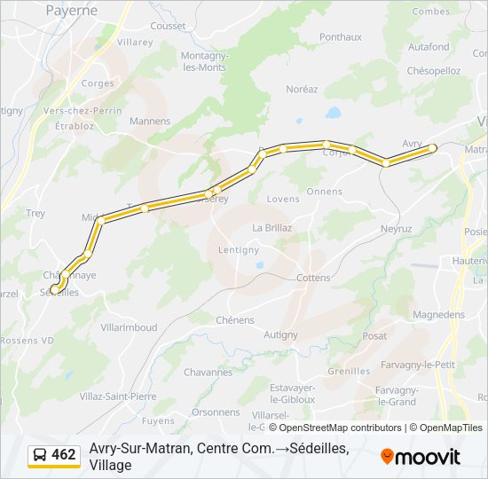 462 Bus Line Map