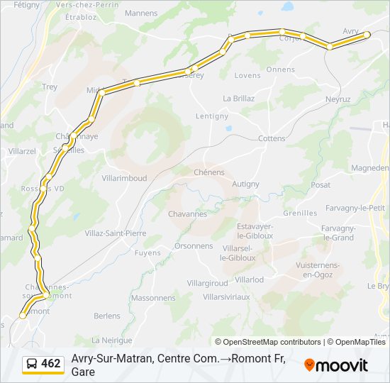 462 Bus Line Map
