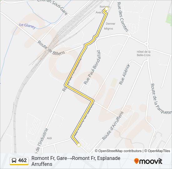 462 Bus Line Map