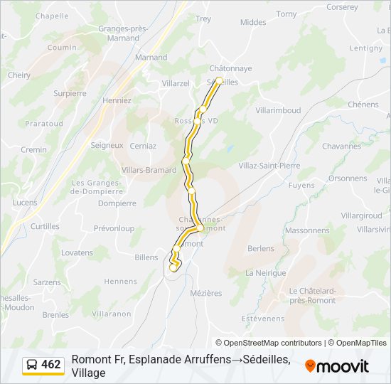 462 Bus Line Map