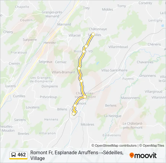 462 Bus Line Map