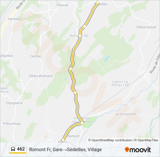 462 Bus Line Map