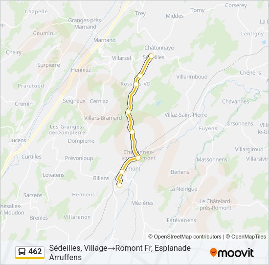 462 Bus Line Map