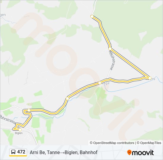 472 Bus Line Map