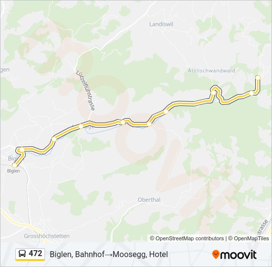 472 Bus Line Map