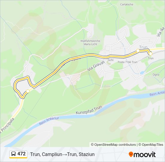 472 Bus Line Map