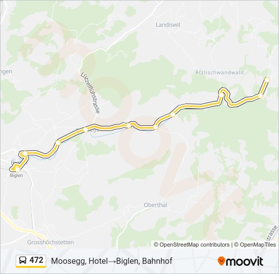 472 Bus Line Map