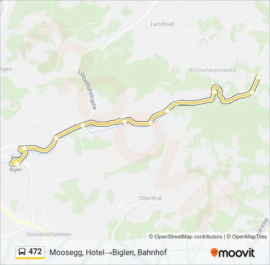 472 Bus Line Map