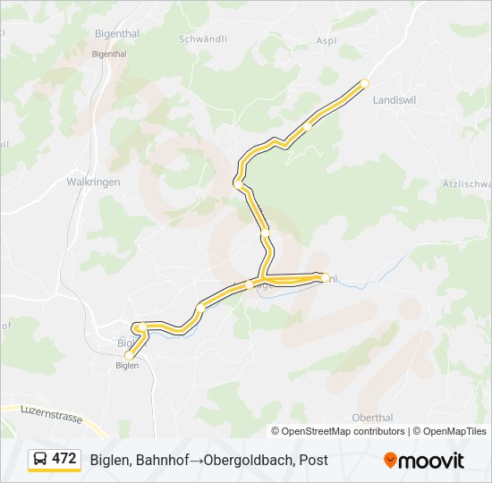 472 Bus Line Map