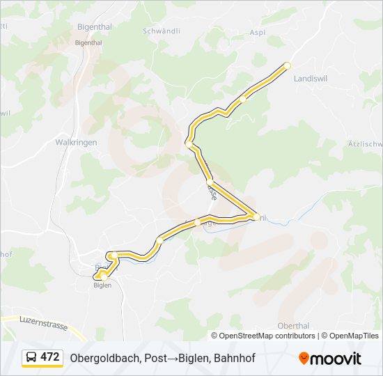 472 Bus Line Map