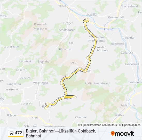 472 Bus Line Map
