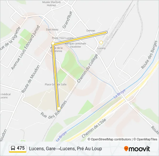 475 Bus Line Map