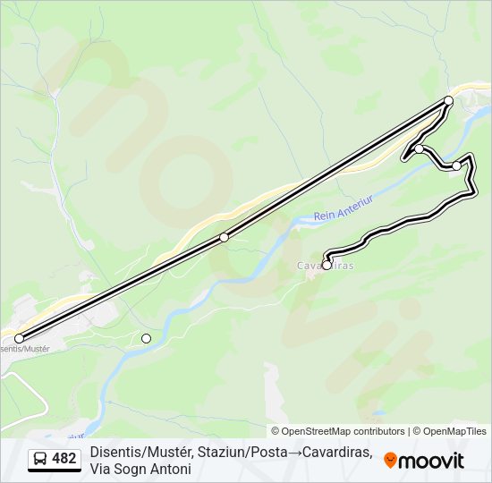 482 Bus Line Map