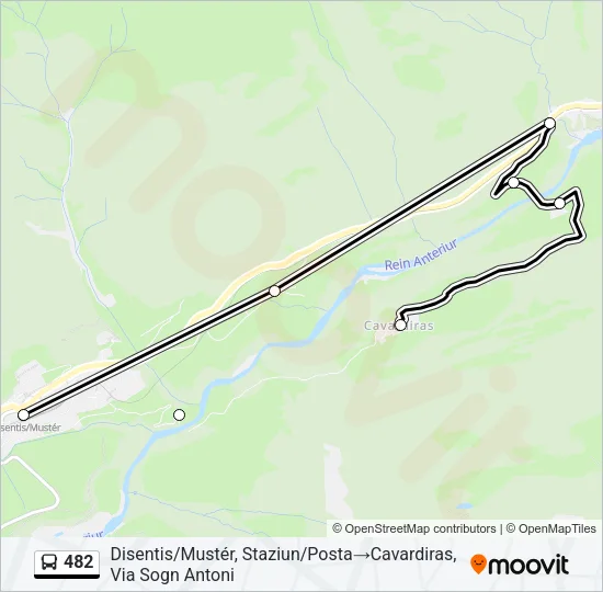 482 Bus Line Map