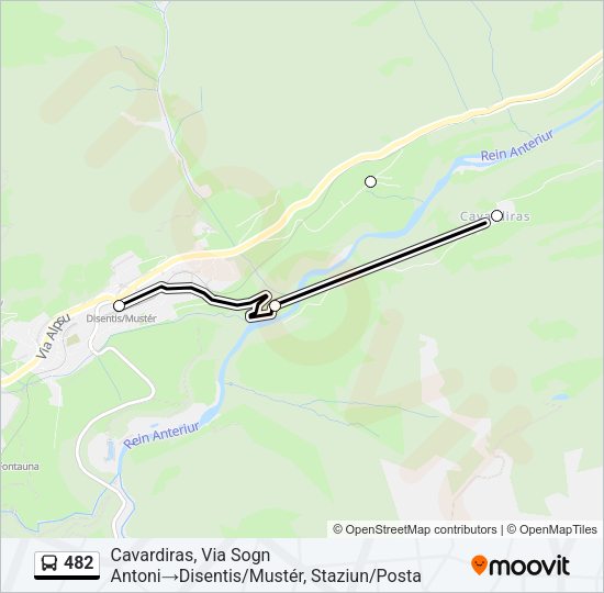 482 Bus Line Map