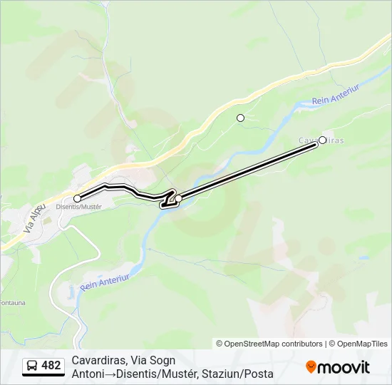 482 Bus Line Map