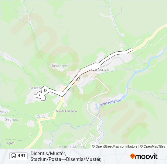 491 Bus Line Map