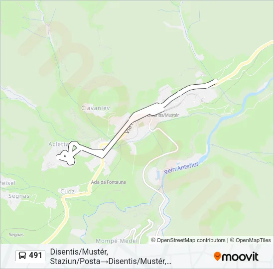 491 Bus Line Map