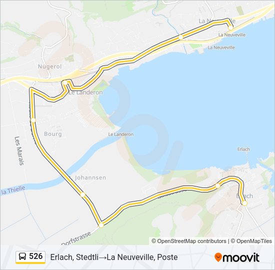 526 Bus Line Map