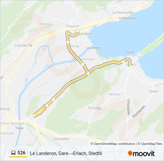 526 Bus Line Map