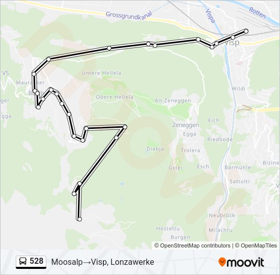 528 Bus Line Map