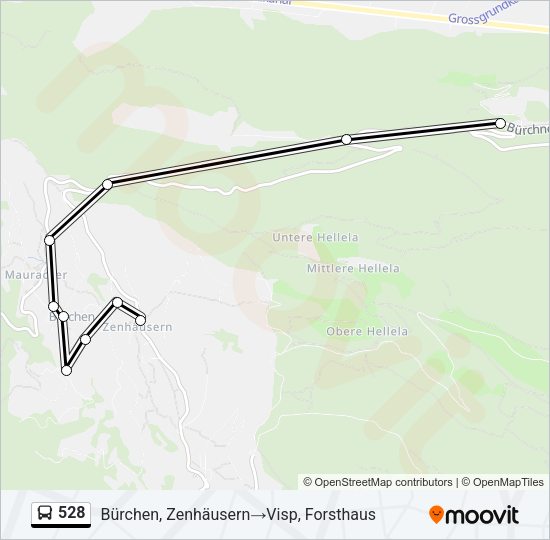 528 Bus Line Map