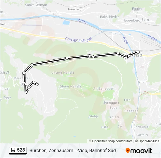 528 Bus Line Map