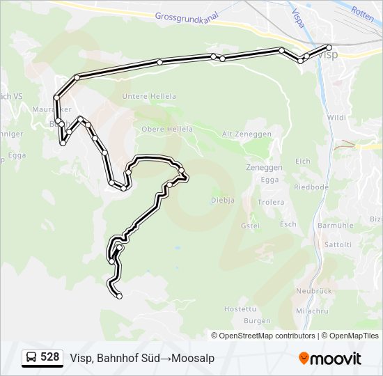 528 Bus Line Map