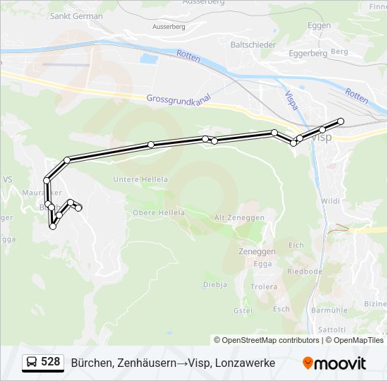 528 Bus Line Map