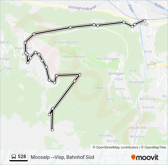 528 Bus Line Map