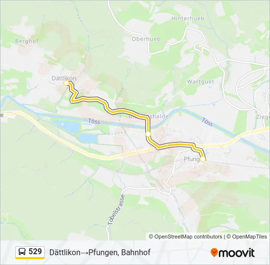 529 Bus Line Map